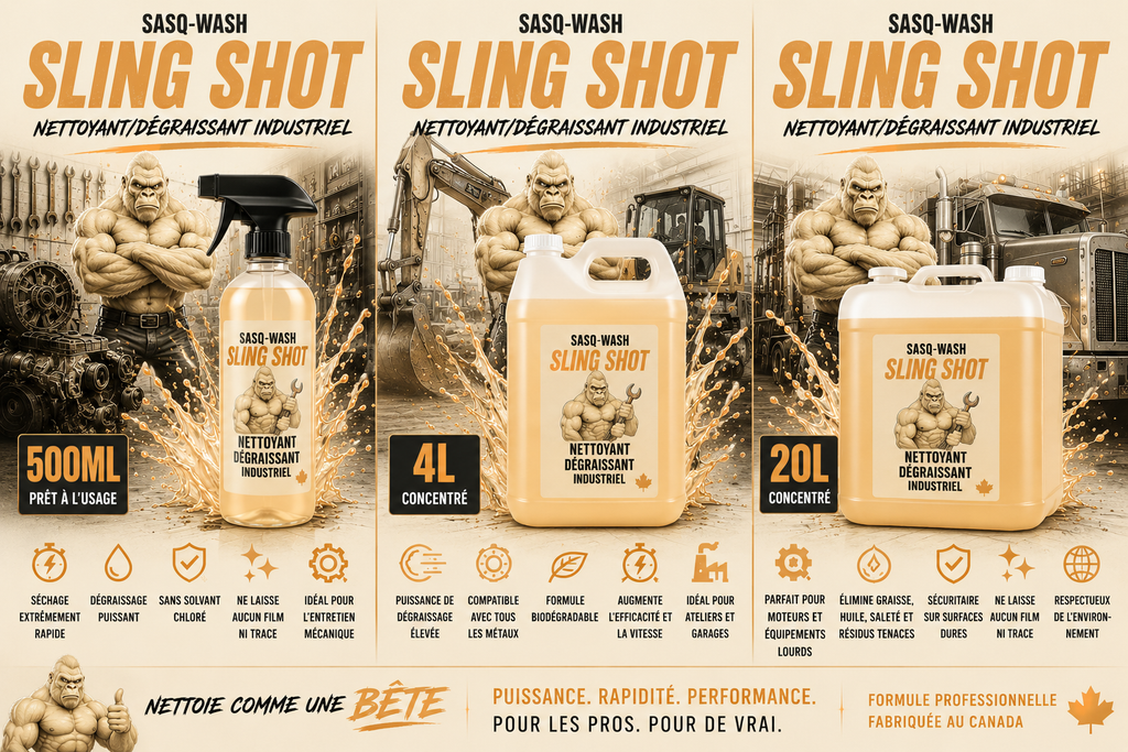 SASQ-WASH Sling Shot – Heptane-Based Industrial Degreaser