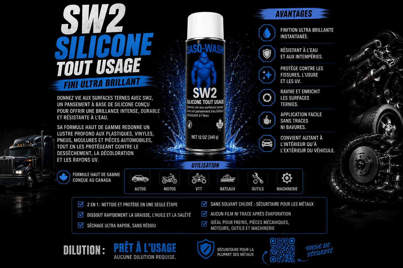 SW2 All Purpose Silicone SASO-WASH