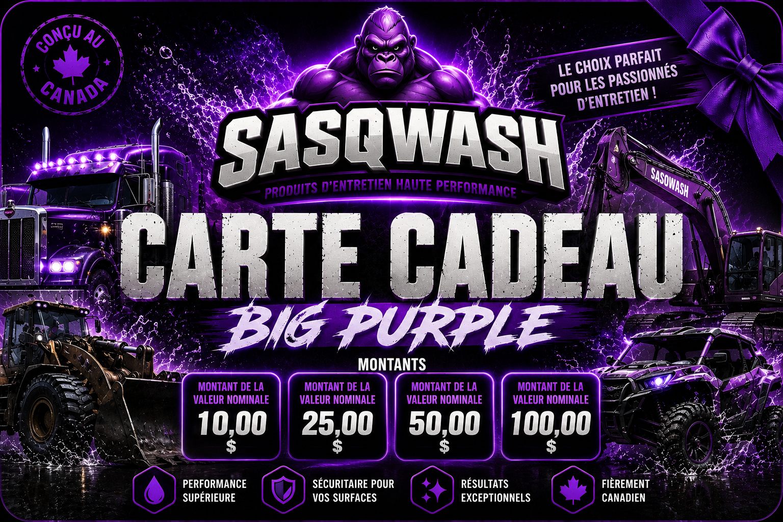 🔥 Big Purple Distribution Gift Card (SASQ-WASH) 🔥