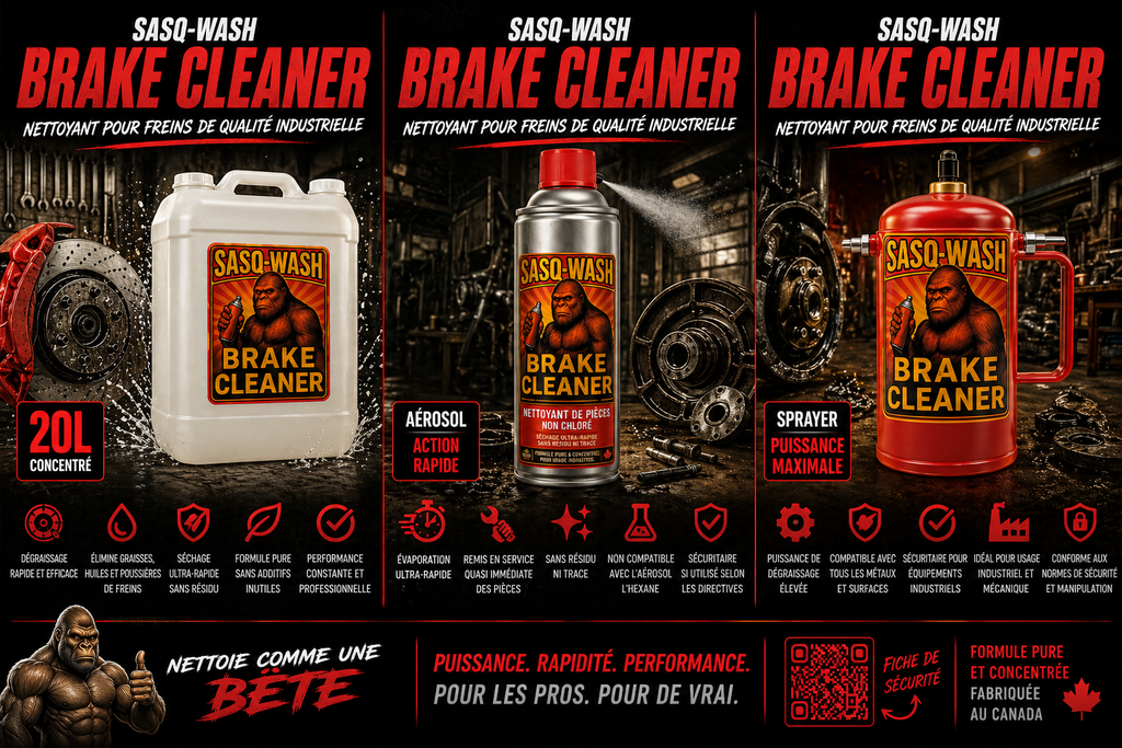 SASQ-WASH Brake Cleaner – Hexane-Based Industrial Brake Cleaner