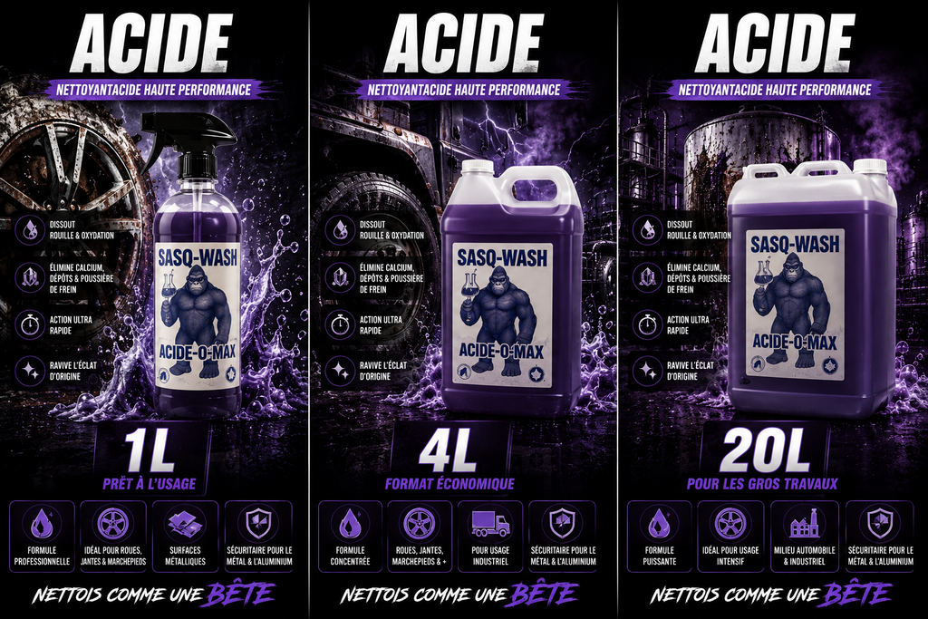 ACIDE-O-MAX – Nettoyant acide haute performance
