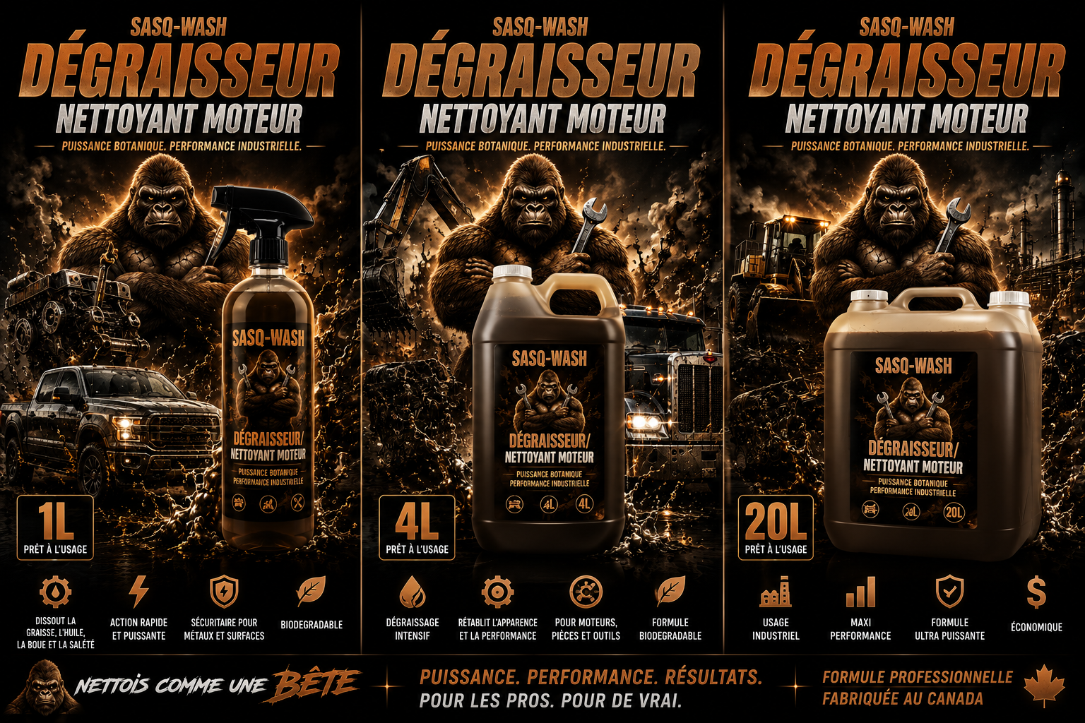 Degreaser/Engine Cleaner SASQ-WASH
